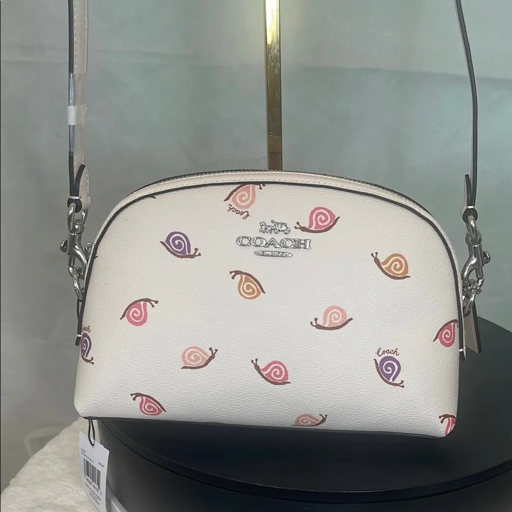 Coach White Crossbody Bag with Multicolor Accents - Picture 3 of 14